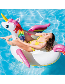 Fashion Color Little Unicorn Water Animal Inflatable Mount