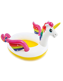Fashion Separate Pool Unicorn Baby Playing In Inflatable Family Swimming Pool