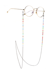 Fashion Silver Crystal Stainless Steel Chain Color-retaining Non-slip Glasses Chain