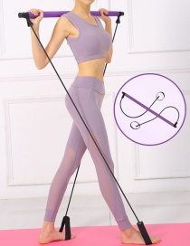 Fashion Purple Pilates Yoga Home Multi-functional Stretch Elastic Rope