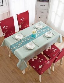 Fashion Summer Flower (140 * 210cm Without Chair Cover) Printed Dustproof And Waterproof Household Tablecloth