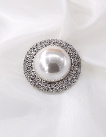 Fashion  Pearl Alloy Diamonds Brooch