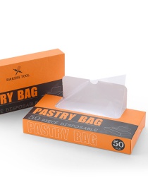 Fashion Pastry Bags 50pcs Drawer Box Transparent Disposable Decorating Bag