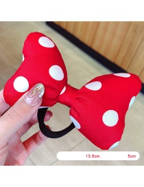 Fashion Parent-child Large Hair Rope Fabric Big Butterfly Wave Dot Sponge Children Hair Rope