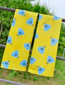 Fashion Yellow Dumplings Ultra-thin Sunscreen Printed Animal Flower Fruit Children Ice Sleeve