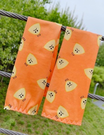 Fashion Orange Dumplings Ultra-thin Sunscreen Printed Animal Flower Fruit Children Ice Sleeve
