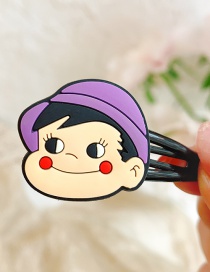Fashion Little Boy Flower Animal Hit Color Alloy Rubber Children Hairpin
