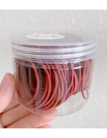 Fashion 100 Red Morandi Color Durable High Elastic Hair Rope