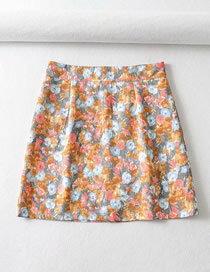 Fashion Zou Juhuang Floral A-line Skirt (with Safety Pants)