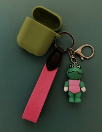 Fashion Frog + Green Earphone Cover Animal Apple Bluetooth Headset Silicone Case