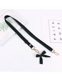 Fashion Black And Green Strip Bowknot Can Be Slinged Into One Integrated Backpack Type Wide Lanyard Strap