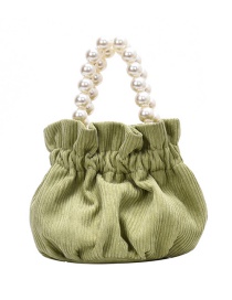 Fashion Green Pearl Chain Shoulder Bag