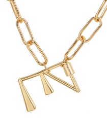 Fashion Gold Color E (40cm) Alloy Letter Necklace
