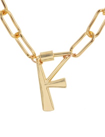 Fashion Gold Color F (60cm) Alloy Letter Necklace