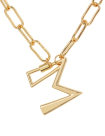Fashion Gold Color M (60cm) Alloy Letter Necklace