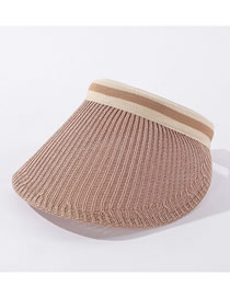 Fashion Bean Paste Knitted Breathable Sunscreen Top Hat