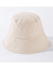 Fashion Beige Pure Color Fisherman Hat