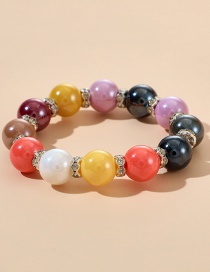 Fashion Color Mixing Handmade Beaded Colorful Crystal Bead Bracelet