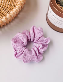 Fashion Plaid Purple Mesh Yarn Wave Lattice Large Intestine Loop Hair Rope