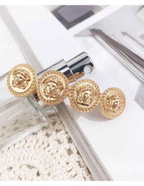 Fashion Coin Five-pointed Star Geometric Love Alloy Hollow Hairpin