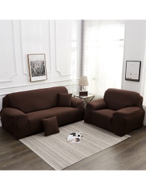 Fashion Coffee Solid Color Stretch All-inclusive Fabric Slip Resistant Sofa Cover