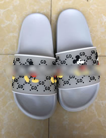 Fashion Gray Mickey Print Sandals