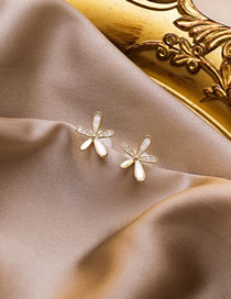Fashion Earrings Small Daisy Diamond Shell Earring Bracelet Necklace