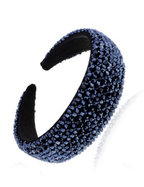 Fashion Blue 206157w Wind Crystal Full Diamond Headband Crystal Headband Accessories