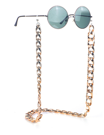 Fashion Golden Color-preserving Thick Chain Alloy Anti-skid Glasses Chain