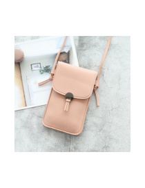 Fashion Pink Locked Rectangular Shoulder Bag