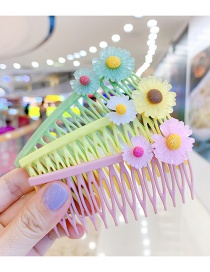 Fashion Three-piece Daisy Fruit Resin Animal Flower Non-slip Insert Comb Children Hairpin