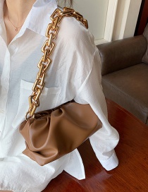Fashion Brown Cloud Crossbody Shoulder Bag