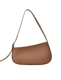 Fashion Brown One-shoulder Portable Underarm Bag