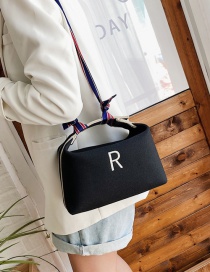 Fashion Black Scarf Cross-body Handbag