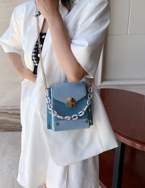 Fashion Blue Crossbody Chain Shoulder Bag
