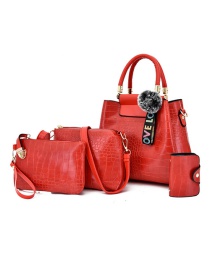 Fashion Red One-shoulder Messenger Bag