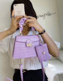 Fashion Purple Crossbody Shoulder Bag