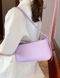 Fashion Purple Resin Chain Shoulder Shoulder Bag