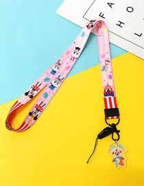 Fashion Pink Circus【long Rope】 Hanging Neck Rope To Widen Cartoon Mobile Phone Lanyard