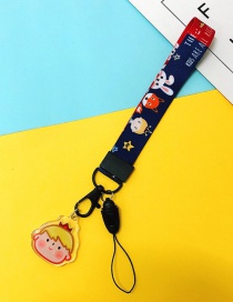 Fashion Prince【short Rope】 Hanging Neck Rope To Widen Cartoon Mobile Phone Lanyard