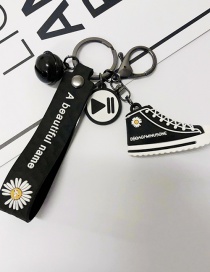 Fashion Canvas Shoes Small Daisy Pendant Keychain Accessories