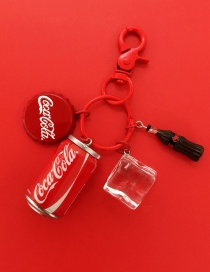 Fashion Ice Cube Coke Bottle Bag Key Chain Pendant