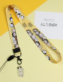 Fashion Yellow Snoopy [long Rope] Removable Key Mobile Phone Lanyard