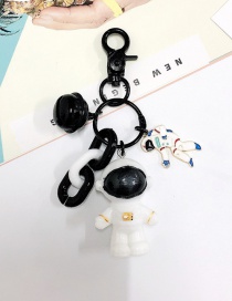 Fashion Black Astronaut Keychain Pendant