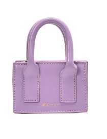 Fashion Purple Contrast Mini Shoulder Bag