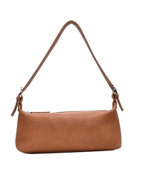 Fashion Brown Solid Color Underarm Shoulder Bag