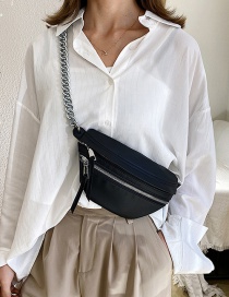 Fashion Laser Black Chain Shoulder Crossbody Bag