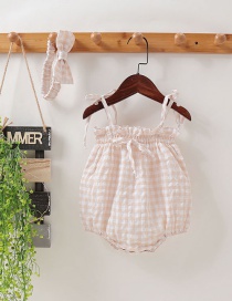 Fashion Apricot Baby Bag Fart Suspenders Clothes