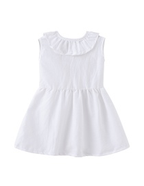Fashion White Doll Collar Dress
