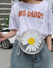Fashion White One-shoulder Messenger Bag